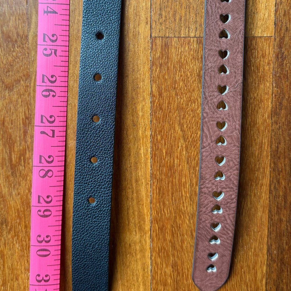 Two Girl's Belts - Black & Brown - Size L - Picture 8 of 9